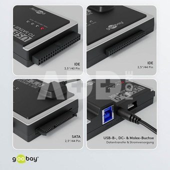 Goobay hard drive adapter IDE/SATA USB