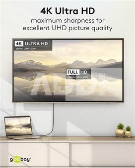 Goobay USB-C to HDMI Cable 4K at 60 Hz, 1 m | 75696