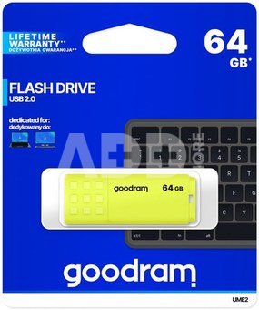 GOODRAM UME2 USB 2.0 64GB Yellow