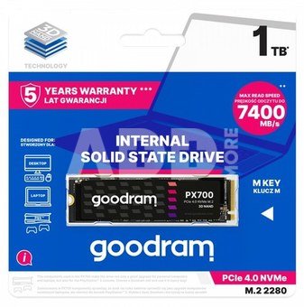 GOODRAM SSD PX700 1TB M.2 PCIe 2280 4x4 7400/6500MB/s