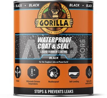 Gorilla sealant Waterproof Coat&Seal 473ml, black