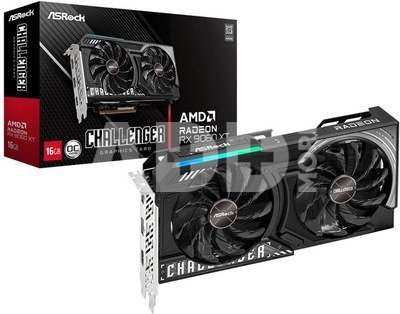 Graphics Card|ASROCK|AMD Radeon RX 9060 XT|16 GB|GDDR6|128 bit|PCIE 5.0 16x|Dual Slot Fansink|RX9060XTCL16GO
