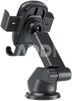 Gravity car holder with charger Choetech T203-F, 15W (black)