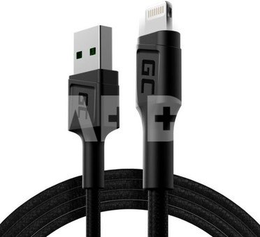 Green Cell Cable Ray USB-Lightning 120cm, LED backlight