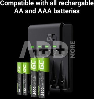 Green Cell GC VitalCharger charger 4x AAA / HR03 800mAh