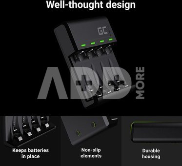 Green Cell VitalCharger charger 4x Batteries AA 2000mAh