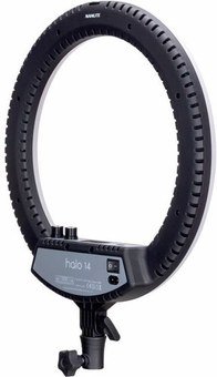 NANLITE Halo 14 Bi-Colour LED Ring Light with carrying bag