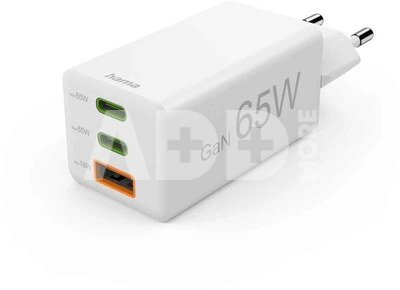 Hama 00125142 charger 165W GaN PD QC 2&times; USB-C 1&times; USB-A