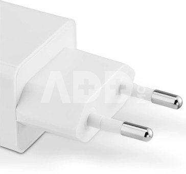 00201991 Fast Charger 1x USB-C 1x USB-A, Mini Charger, PD, 20W, White