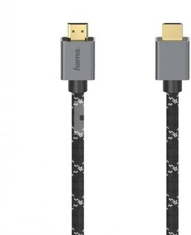 Hama HDMI 2.1 8K 2m, Ultra High Speed, czarno-szary