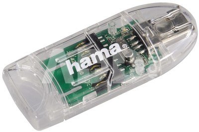 Hama USB 2.0 Card Reader 8in1 SD/microSD transparent 91092