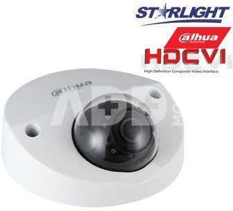 HD-CVI kam. STARLIGHT kupolinė 2MP su IR iki 20m, 2.8mm obj., STARVIS sensor., WDR, su mikrofonu