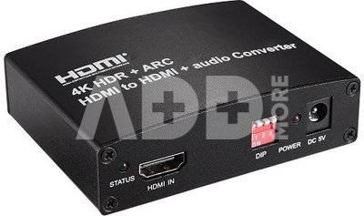 HDMI garso skirstytuvas (extractor), HDMI į HDMI+garsas, 4K 60Hz