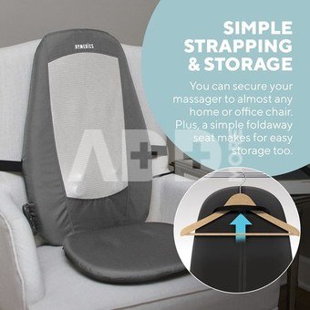 Homedics SBM-180H-EU Shiatsu Massage Chair for Back and Shoulders with Heat