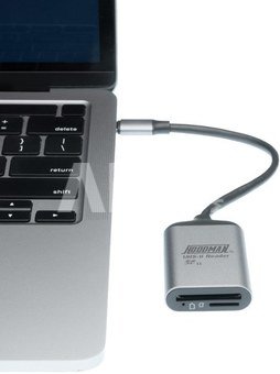 Hoodman Steel SD & Micro SD UHSII enabled memory card reader USB 3.2 Gen 1