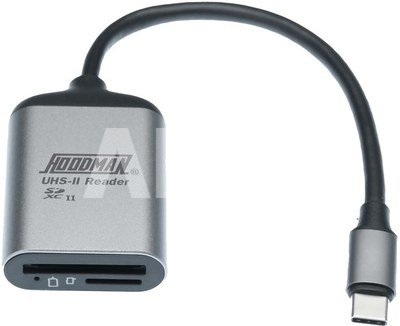 Hoodman Steel SD & Micro SD UHSII enabled memory card reader USB 3.2 Gen 1