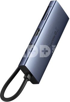 Hub 7in1 Baseus UltraJoy, USB-C - HDMI, 3xUSB 3.0, PD, SD/TF (grey)