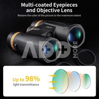K&F Concept HY1242 12x42 Binoculars with 20mm Large View Eyepiece & BAK4 Clear Light Vision
