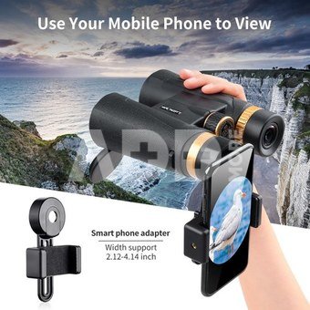 K&F Concept HY1242 12x42 Binoculars with 20mm Large View Eyepiece & BAK4 Clear Light Vision