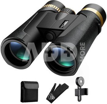 K&F Concept HY1242 12x42 Binoculars with 20mm Large View Eyepiece & BAK4 Clear Light Vision