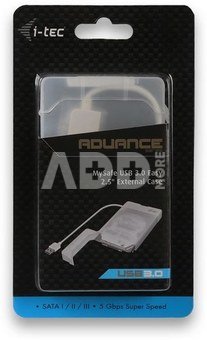 i-tec MySafe USB 3.0 Easy SATA I/II/III HDD SSD WHITE