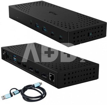 i-tec USB 3.0 / USB-C / Thunderbolt, 3x 4K Docking Station Gen 2 + Power Delivery 100W