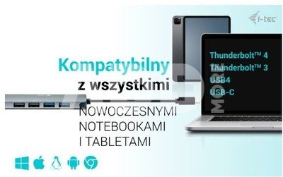 i-tec USB-C Metal Nano docking station 2x HDMI Display + Power Delivery 100W
