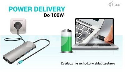 i-tec USB-C Metal Nano docking station 2x HDMI Display + Power Delivery 100W