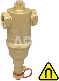 Icma 746 | F-F dirt separator for heating and cooling systems with a removable magnetic cartridge