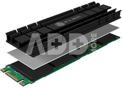 Icy Box IB-M2HS-701 Heat Sink Set for M.2 2280 SSD, For PC/PS5, Aluminium, 5 mm Thick Raidsonic