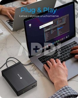 IcyBox Case IB-525-U3 1x5,25 SATA DVD/Blue-Ray, black