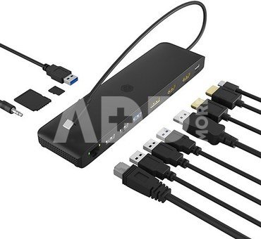 IcyBox ICY BOX IB-DK2116-C 12in1,HDMI,DP,LAN,USB