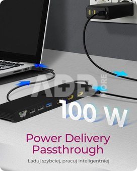 IcyBox ICY BOX IB-DK2116-C 12in1,HDMI,DP,LAN,USB