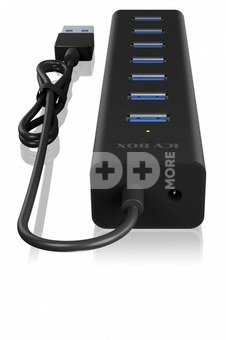 IcyBox ICY BOX IB-HUB1700-U3 7-Port USB HUB+powerada