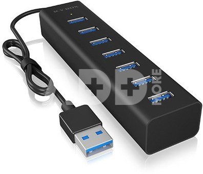 IcyBox ICY BOX IB-HUB1700-U3 7-Port USB HUB+powerada