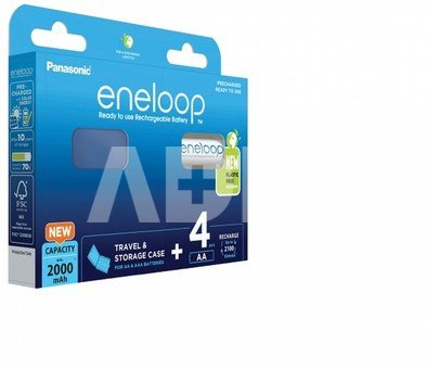 Įkraunamos baterijos Panasonic ENELOOP BK-3MCDEC4BE, 1900 mAh, 2100 (4xAA)