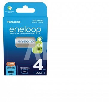 Rechargeable batteries Panasonic ENELOOP BK-4MCDE/4BE, 750 mAh, 2100 (4xAAA)