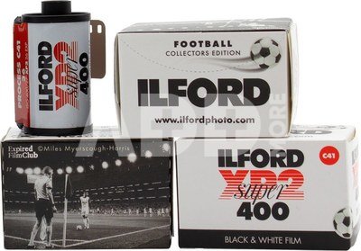 Ilford film XP2 Super 400/36 Football Edition