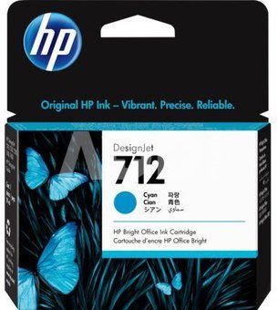 INK CARTRIDGE CYAN NO.712/29ML 3ED67A HP