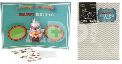 instax išskleidžiama nuotraukų tvirtino lenta "Happy birthday"