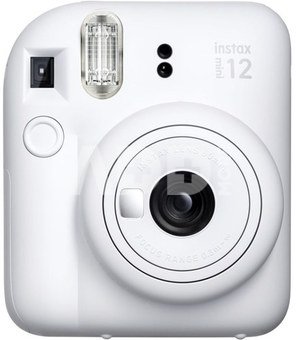 Fujifilm Instax mini 12 kaamera Clay White + Instax Mini Glossy (10pl) + karp