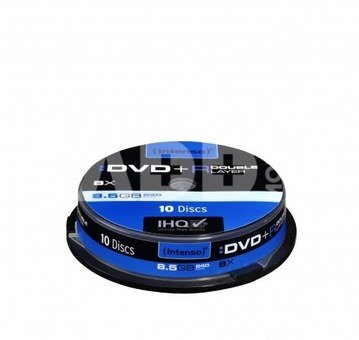 1x10 Intenso DVD+R 8,5GB 8x Speed, Double Layer printable