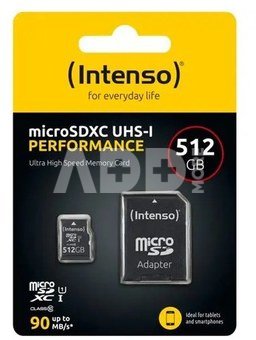 Intenso microSDXC 512GB Class 10 UHS-I U1 Performance