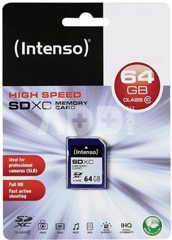 Intenso SDXC 64GB Class10 3411490