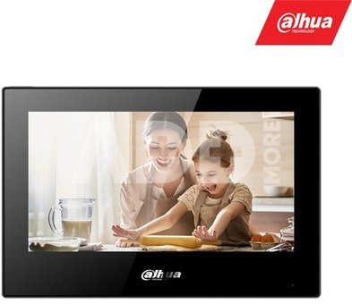 IP domofono monitorius VTH5321GB-W. 7 col. 1024&times;600. Wifi, PoE(802.3af). SIP. Andoid 8.1, Juodas.