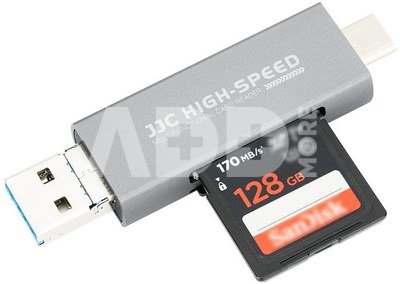 JJC CR UCL1 Memory Card Reader Grijs