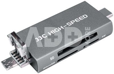 JJC CR UTC5AC Memory Card Reader grijs
