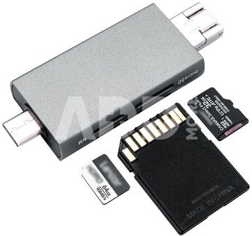 JJC CR UTC5AC Memory Card Reader grijs