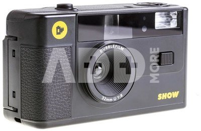 Dubblefilm Camera Black 35mm with Flash incl. case