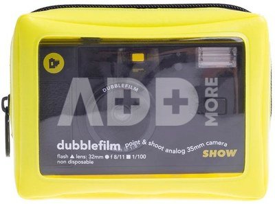 Dubblefilm Camera Black 35mm with Flash incl. case